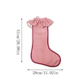 thumbnail image 3 of YingYouFu Christmas Red and White Stripe Stockings with Ruffled Cuff , Xmas Large Hanging Stockings Decorations for Christmas Tree Fireplace Family Holiday Party Decor, 3 of 6
