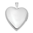 thumbnail image 3 of 14K White Gold Charm Pendant Locket 25 mm 20 20Mm Flower Vine Border Heart, 3 of 4