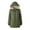 Green, variant on Women's Plus Size Winter Coat Recycled Puffer Jacket Warm Thicken Parka Overcoat with Removable Hood