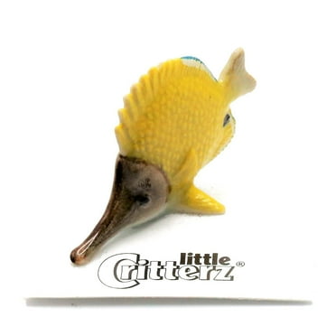 Little Critterz Fish - Butterfly Fish "Reef" - miniature porcelain figurine