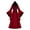 Red, variant on TFEOQRY Women's Hooded Medieval Dress Trumpet Sleeves Lace Up Corset Contrast Long Gown Party Outfit Red