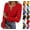 27# Red, variant on Long Sleeve Shirts for Women Henley Button Down Tops Ribbed Knit Slim Fit Fall Basic Tee 2025 Casual Trendy Clothes White S