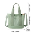 thumbnail image 2 of For Women Wear Resistant Canvas With Zipper Tote Bag Crossbody Work Multi Pocket, 2 of 2
