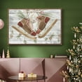 thumbnail image 6 of Pinecone Lodge Collection A - Framed Gallery Wrapped Holiday Canvas - 27 x 41 - Rosewood Frame, 6 of 8