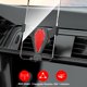 thumbnail image 5 of Soporte para teléfono móvil del coche, marco de soporte multifuncional, soporte para teléfono de navegación, textura de cuero, rojo, 5 of 8