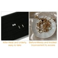 thumbnail image 5 of 1 Pcs Velvet Earring Jewelry Tray Stackable Tray Showcase for Rings Earrings Black, 5 of 6