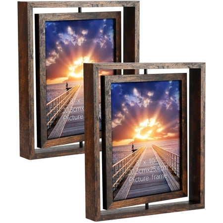 rotating photo frame with light