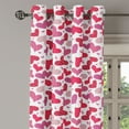 thumbnail image 2 of Ambesonne Valentines Grommet Curtain, Affection, 50" x 120", Pink Ruby Dried Rose, 2 of 6