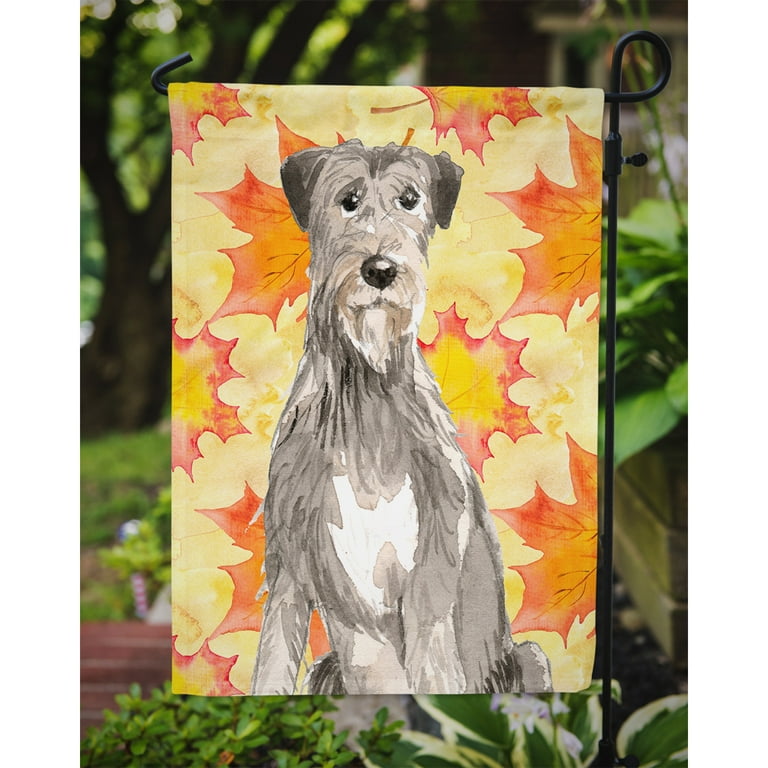 Caroline's Treasures Papillon St. Patrick's Day Shamrock Portrait Flag Garden Size in the
