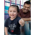 thumbnail image 2 of I Have The Best Dad Ever Shirt Gifts for Dads Daddy is My Superhero Father's Day Youth & Toddler Kids T-shirt 2T Navy, 2 of 5