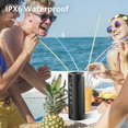thumbnail image 4 of Altavoces Bluetooth portátiles para exteriores, altavoz inalámbrico resistente al agua (negro), minisistema de Audio para exteriores, 1 Uds., 4 of 5