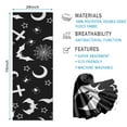 thumbnail image 2 of Black Halloween Bat Spider Pattern Hot Yoga Mat Towel Non Slip for Hot Yoga - Quick-Drying Yoga Mat Cover with 4 Corner Pockets with Travel Bag - Hot Yoga Towel Non Slip 70"x26", 2 of 6