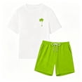 thumbnail image 4 of ZHOGXU Boys 2PCS Summer Short Sleeve T-Shirts and Beach With Graphic Print Shorts Set Outfits For Everyday Casual Wear, 4 of 4