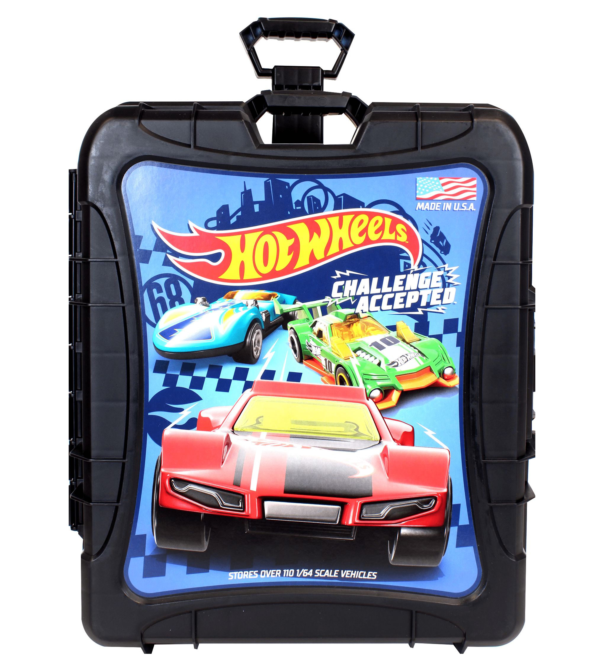 Hot Wheels 110 Vehicle Playsets Plastic Carrying Case in Black, for Child Ages 3+ - image 2 of 5