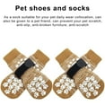 thumbnail image 4 of Kiskick Pet Socks for Dogs Anti-slip Dog Socks Adjustable Anti-slip Pet Socks 4 Pack Waterproof Paw Protectors for Hardwood Floors Silicone Traction Control, 4 of 8