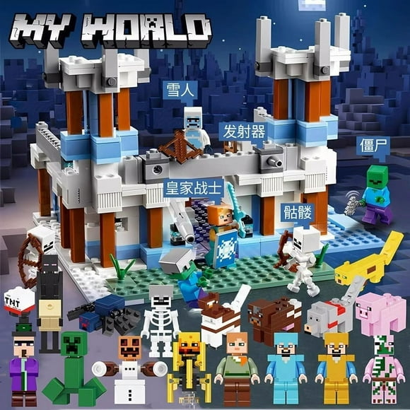 Minecraft Small Tree House Village Organ Cave Mine Boys And Girls Assembled Building Blocks Toys-SinKeeU