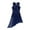 Navy Blue, variant on Raenseen Women Rhinestone Lyrical Dance Dress Irregular Flowy Tulle Skirt Leotard Gymnastic Unitard Dusty Pink S