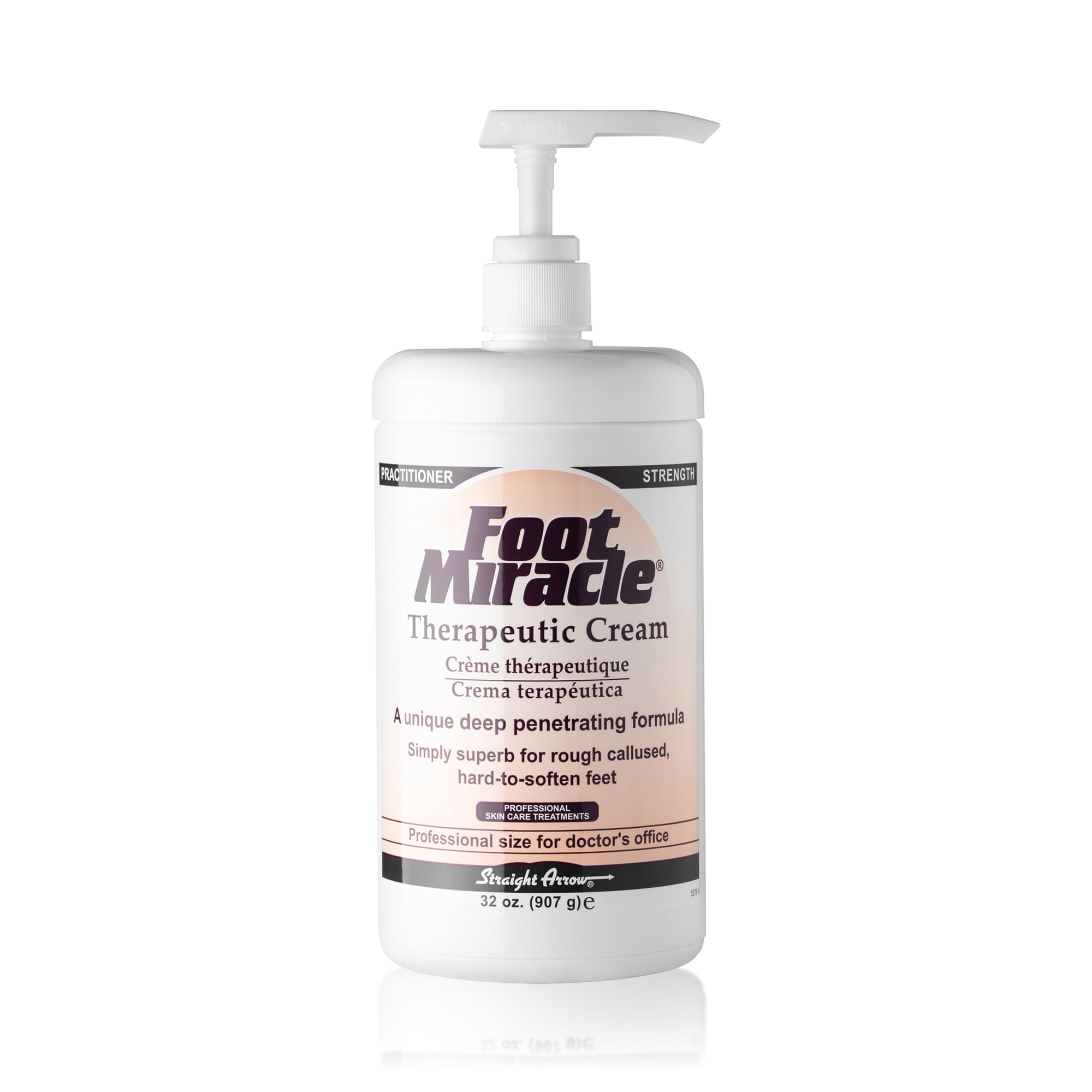 Foot Miracle Cream (32 oz with Pump) – Practitioner Strength, Deep-Penetrating Formula for Soft, Smooth Heels & Feet