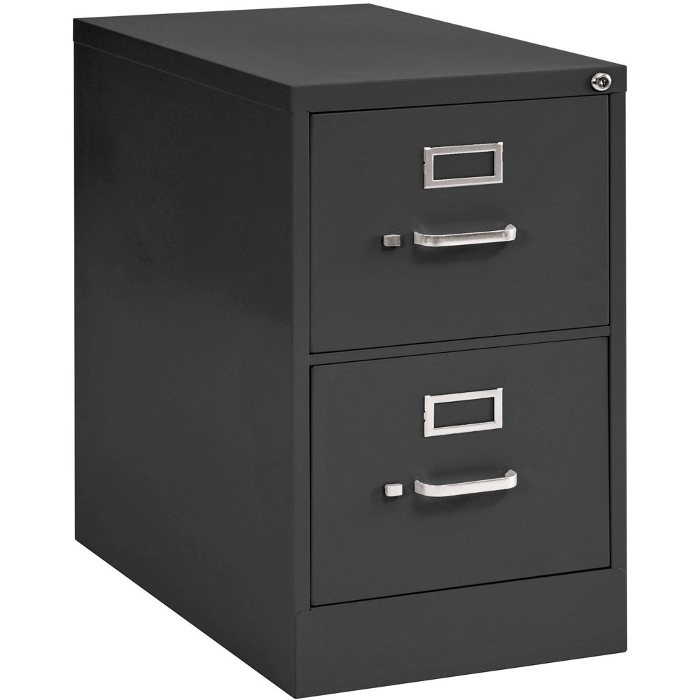 2Drawer Legal Size Steel Vertical File Black