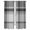 Black, Charcoal, Slate, White, variant on Orange Buffalo Plaid Kitchen Curtain for Berdoom Living Room Cafe 72 Inch Length, Geometric Modern Farmhouse Tiers Curtains Light Filtering Drapes Rod Pocket Window Treatment 2 Panels 52"Wx72"L