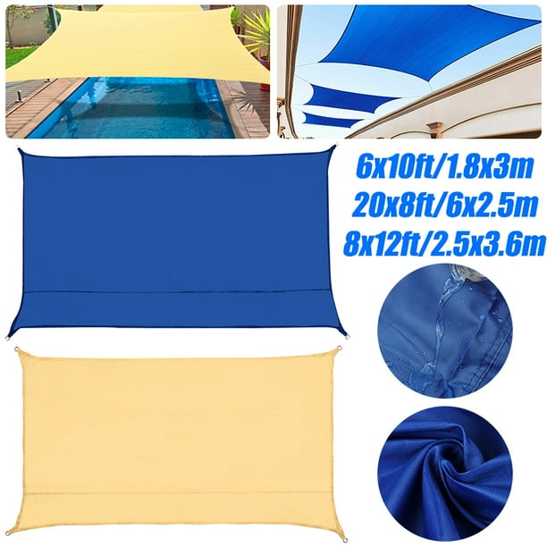 Sun Shade Sail, Fabric Permeable Pergolas Top Cover, UV ...
