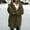 Army Green, variant on BLTIBY 2024 Sherpa Jacket Women Casual Solid Colour Fashion Long Sleeve Drawstring Open Front Padded Coats Fuzzy Fleece Hooded Cardigan Outwears Beige 4XL