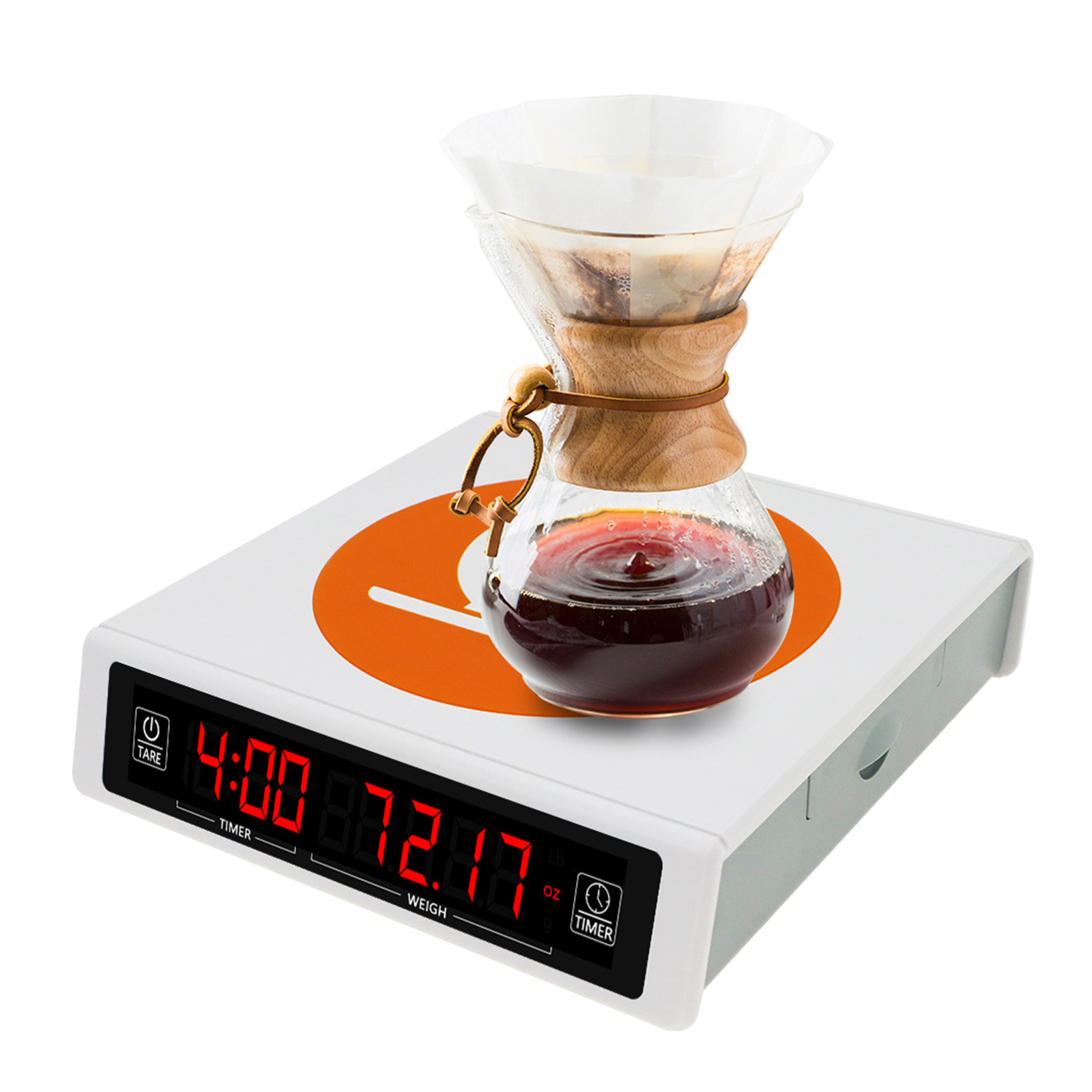 Geemin Digital Coffee Scale with Timer High Precision Kitchen Scale 3kg/5kg for Home