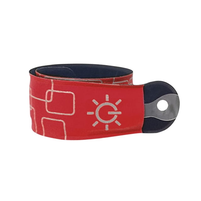 Las pulseras que brillan intensamente iluminan el brazalete LED luminoso para el ciclismo nocturno rojo JShteea El nuevo