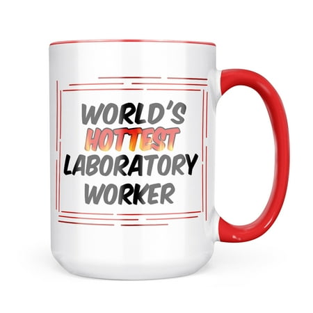 

Neonblond Worlds hottest Laboratory Worker Mug gift for Coffee Tea lovers
