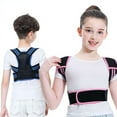thumbnail image 2 of Adjustable Children Posture Corrector Back Support Belt Kid Boy Girl Orthopedic Corset Spine Back Lumbar Shoulder Braces Health (Pink,M), 2 of 7