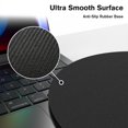thumbnail image 5 of PENGXIANG Stylish Marble Mouse Pad - Pink Blue Gradient  Ergonomic Rubber Design  Textured Round Wrist Rest, 5 of 5