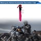 thumbnail image 2 of Accesorios para Casco de Motocicleta Decoración Lazo Coleta para Cascos de Motocicleta Bicicleta Esquí Negro Rosa Rojo Seda de Alta Temperatura Pegamento PU 1 Juego, 2 of 6