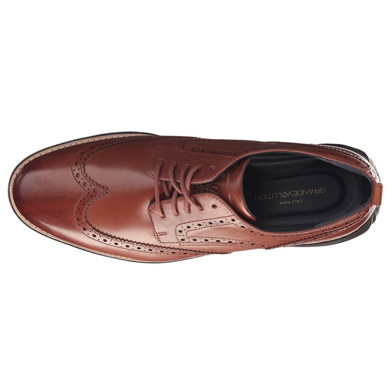 Cole Haan Mens Grand Evolution Shortwing Oxford Wingtips - Walmart.com