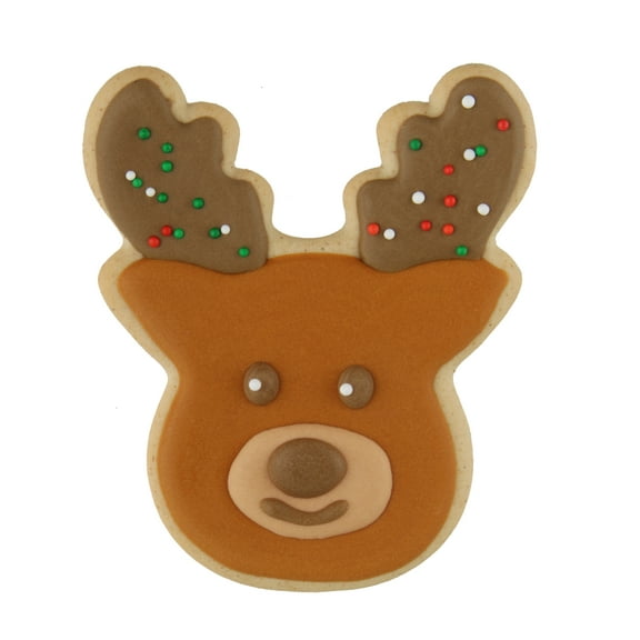 Vibrant Life Holiday Reindeer Crunchy Biscuit Treat for Dogs, Peanut Butter, 1.58 oz