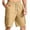 Khaki j, variant on FITORON Mens Shorts With Pocket, Outdoor Solid Casual Summer Classic Mens Cargo Shorts Beige