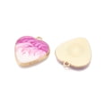 thumbnail image 3 of Rack Plating Alloy Enamel Pendants Cadmium Free & Nickel Free & Lead Free Light golden Heart Charm Mixed color 25.5x23x2mm Hole: 2mm Alloy+Enamel, 3 of 4
