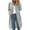 Gray, variant on Fancifize Womens Fleece Zip Up Long Jacket with Pockets Oversized Sherpa Drawstring Hoodie Fuzzy Coat Winter Warm Fashion Outwear