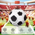 thumbnail image 4 of Juego de bloques de construcción LQPFBSM, microbalón de fútbol para adultos, 4 of 7