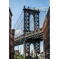 thumbnail image 2 of Bill Carson Photography 24x32 Gold Ornate Wood Framed with Double Matting Museum Art Print Titled - Manhattan Bridge, 2 of 4