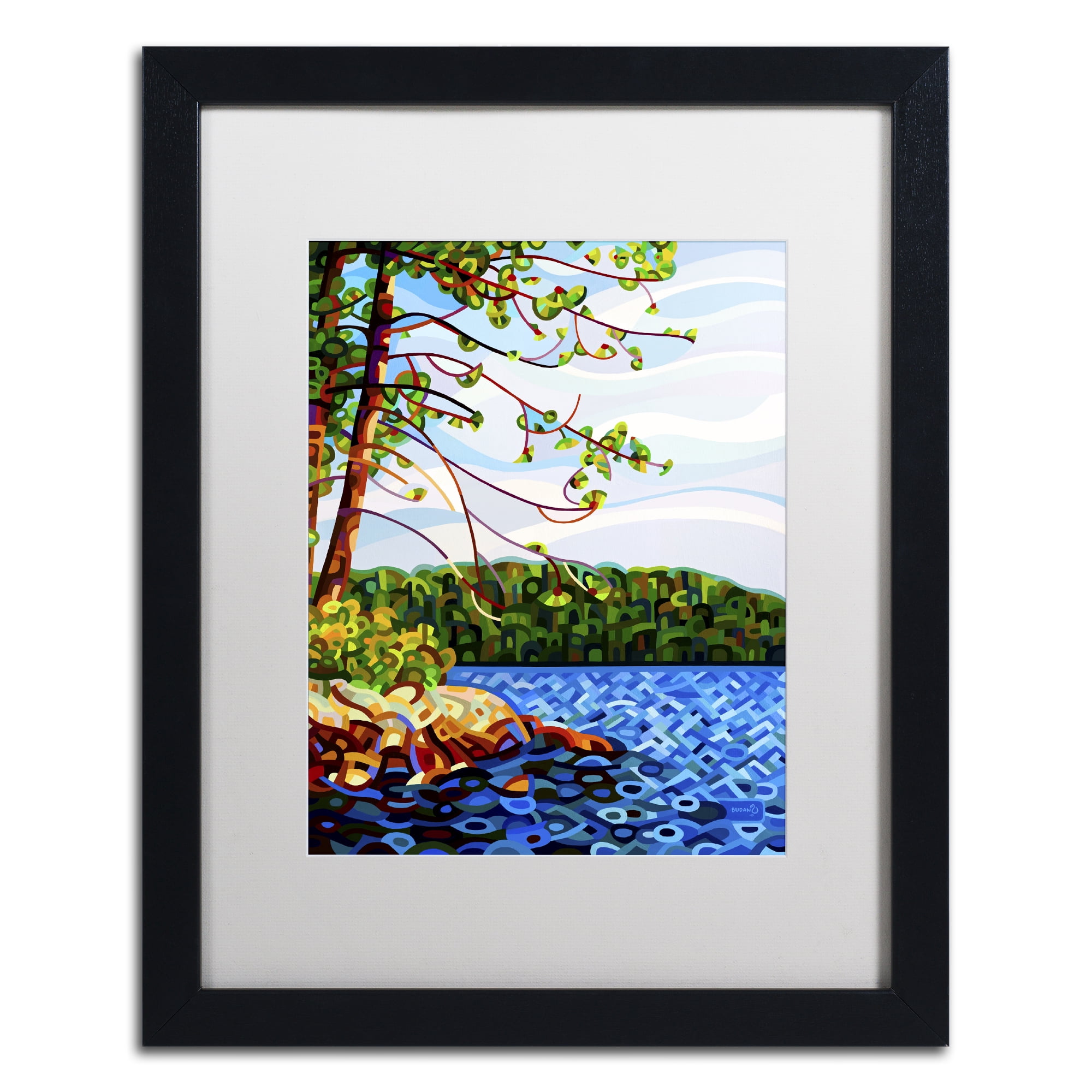 Mandy Budan 'View From Mazengah' Matted Framed Art