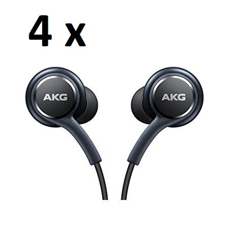 Akg Personal Audio Headphones (4 x OEM Samsung Galaxy S8 S8+ S9 S9+ AKG Ear Buds Headphones Headset EO-IG955 New Original With extra Ear)