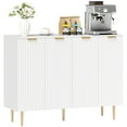 thumbnail image 1 of HOMCOM Sideboard Buffet Cabinet w/ Adjustable Shelves, White, 1 of 10