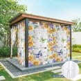 thumbnail image 6 of Outdoor Curtains for Patio Waterproof, Spring Flowers Outdoor Privacy Panels Grommet, Watercolor Sunflowers Daisy Butterflies Wood Blackout Outside Curtains for Porch/Cabana 54"x108", 1 Panel, 6 of 8
