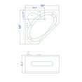 thumbnail image 6 of Whirlpool Bathtub 59″ X 59″ hot tub 10 water jets – Marbella, 6 of 6