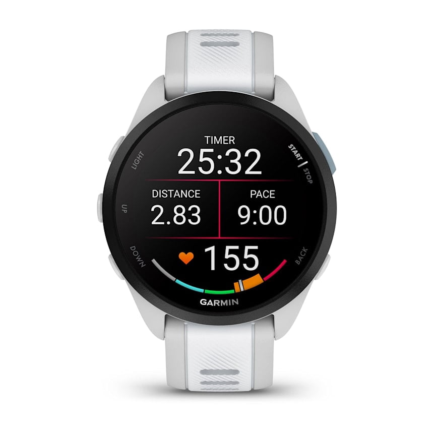 Restored Garmin G010-N2863-31 Forerunner 165 Music Running Smartwatch, GPS, WiFi, Mist Gray/Whitestone (Refurbished)