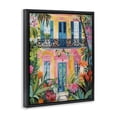 thumbnail image 2 of Stupell Industries Eclectic Colorful Facade with Tropical Garden Black Floating Frame Canvas Art, 17 x 21, by LSR Design Studio, 2 of 8