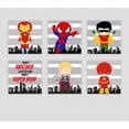 thumbnail image 4 of Set 4 Cuadros Canvas Super Heroes Niños De Algodón Tintas No Toxicas Y Seguras Con Bastidor, 4 of 4