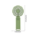 thumbnail image 3 of Portable Handheld Fan,Powerful Personal USB Rechargeable Fan with 5 Speeds,Small and Cute Cooling Fan with LED Display & Hanging Buckle for Office/Travel/Home,Green, 3 of 7