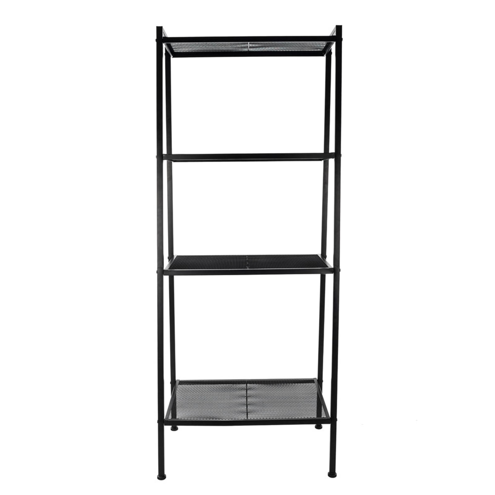Private Jungle 4-Tier Multipurpose Iron Widen Ladder Bookshelf Plant Storage Organizer Rack, Shelf Display Rack for Home or Office Use (Black) Private Jungle 4-Tier Multipurpose Iron Widen Ladder Bookshelf Plant Storage Organizer Rack, Shelf Display Rack for Home or Office Use (Black)