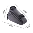 thumbnail image 3 of Bolsa triangular plegable Bsvklp para bicicleta MTB Road con rayas reflectantes, 3 of 6